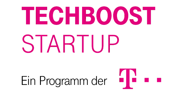Logo - Techboost Startup - Ein Programm der Telekom