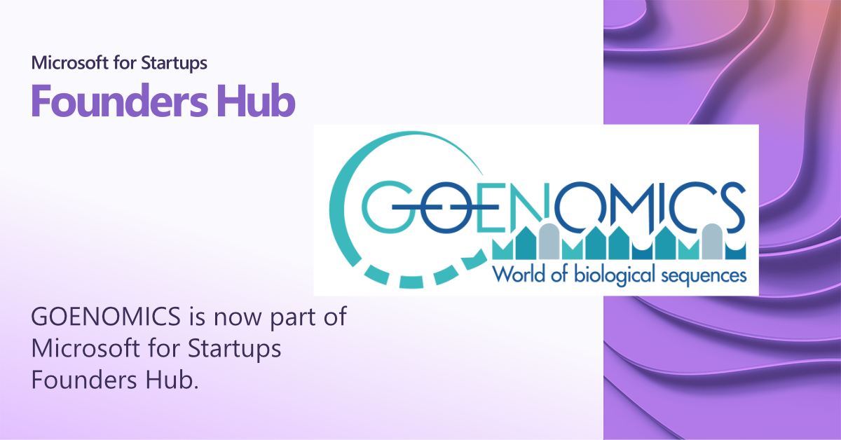 GOENOMICS part of MS founders hub